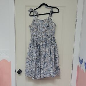 Floral Blue Dress